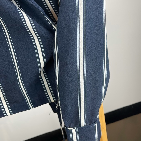 Very Cute Navy Tie Jacket Bolero - Size S - Picture 5 of 7